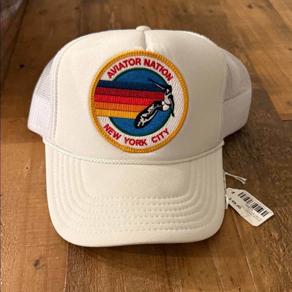 AVIATOR NATION SIGNATURE NYC VINTAGE NYLON TRUCKER HAT
